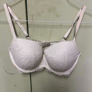 Victoria's Secret Dream Angels White Lace Bra size 34DD